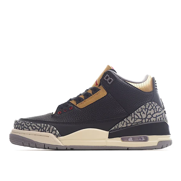 Jordan 3 Retro Black Cement Gold