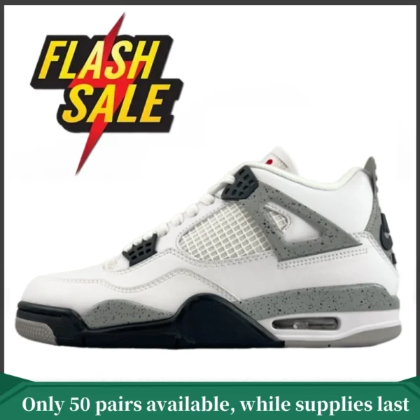 ?Flash Sale?Top quality Jordan 4 Retro White Cement