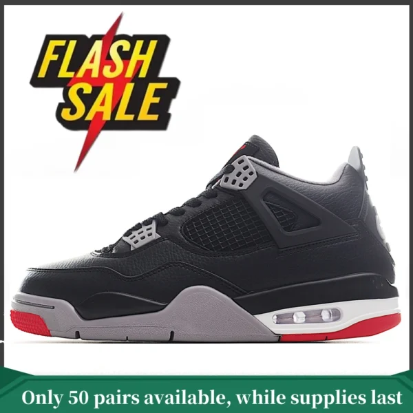 ?Flash Sale?Top quality Jordan 4 Retro Bred Reimagined