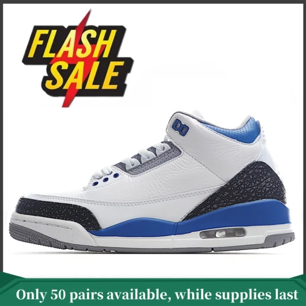 ?Flash Sale?Top quality Air Jordan 3 Retro 'Racer Blue'