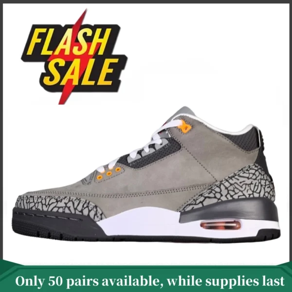 ?Flash Sale?Top quality Jordan 3 Retro Cool Grey