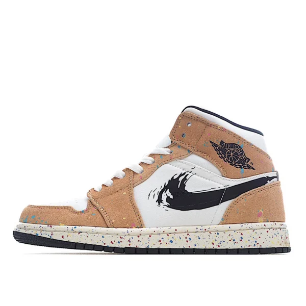 Air Jordan 1 High SE GS 'Brushstroke Paint Splatter'